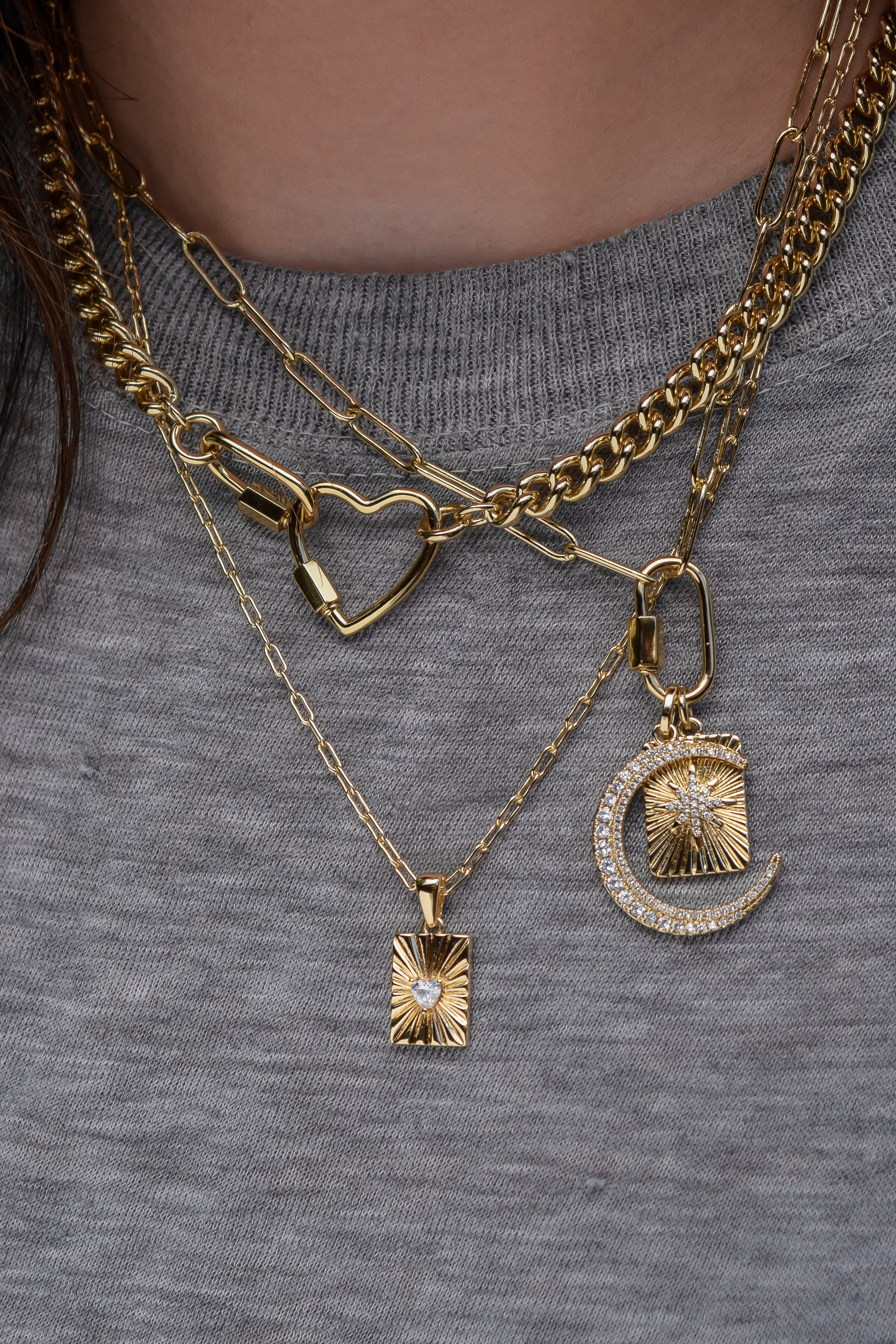 Charm Necklaces five and two jewelry