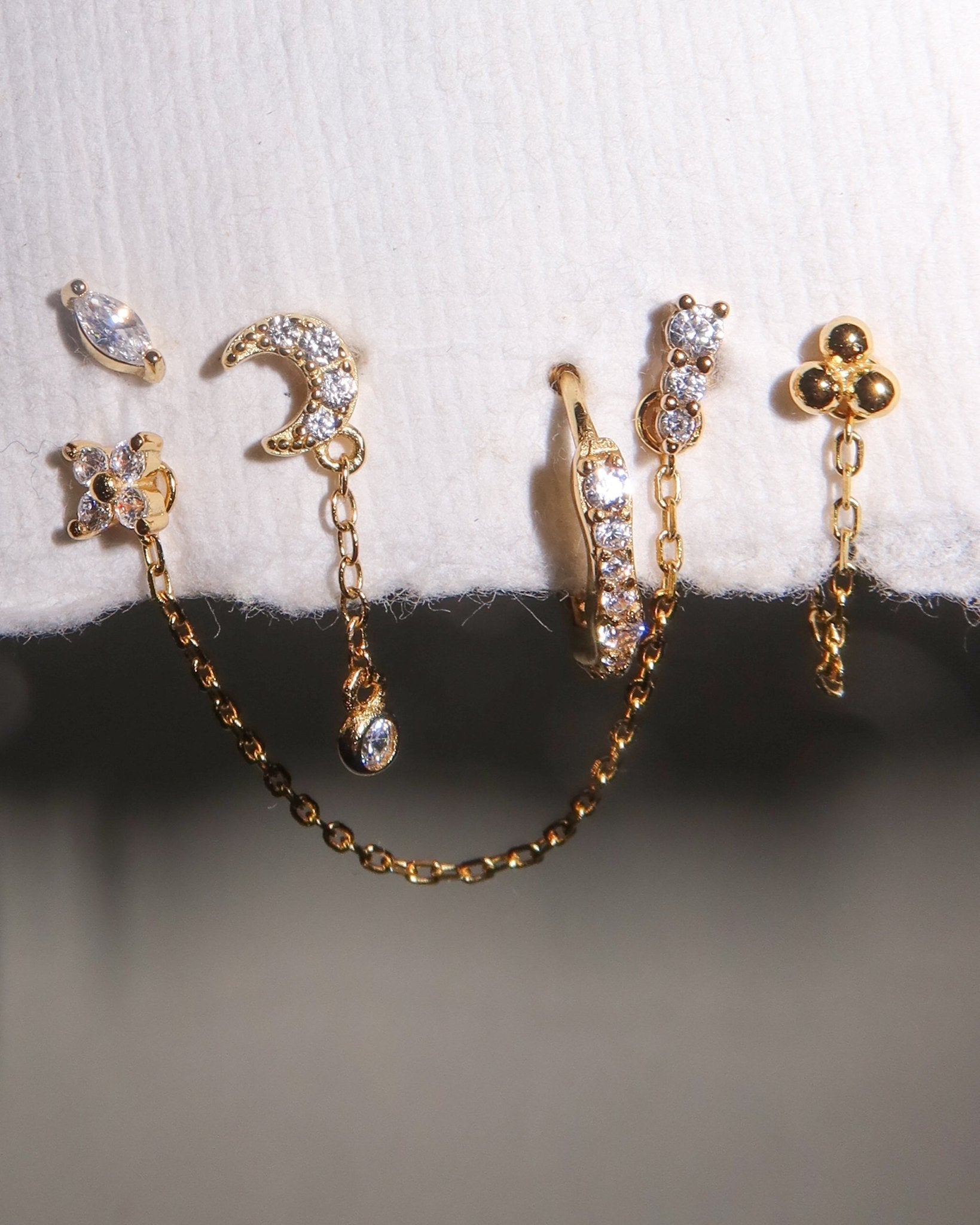 Amanda earrings - five and two jewelry