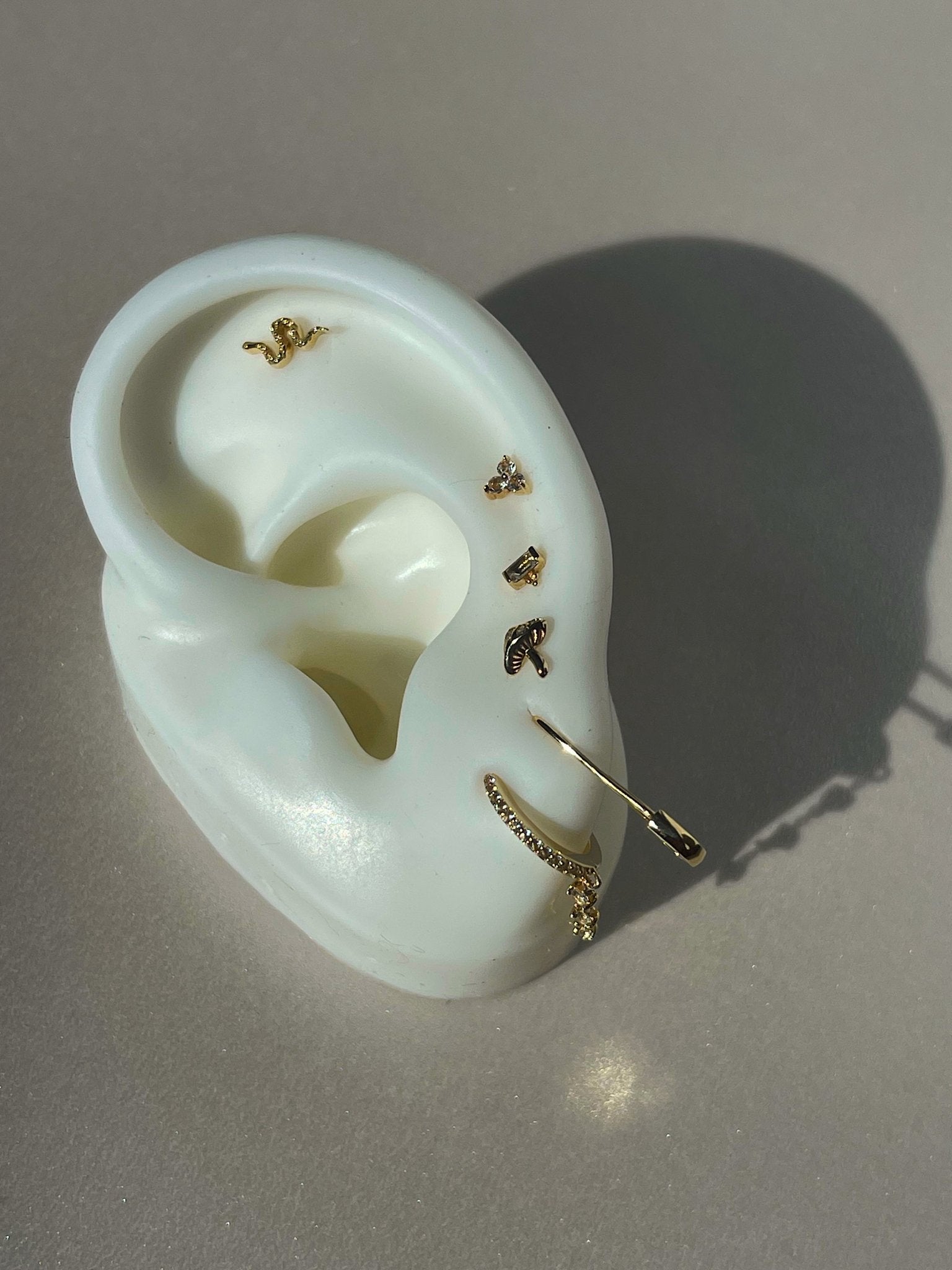 Leo earrings - five and two jewelry
