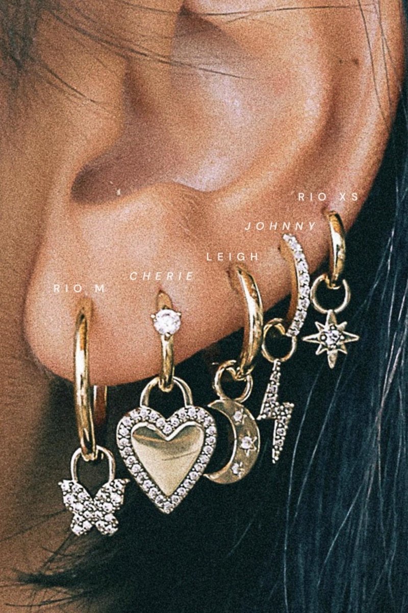 Dahlia earrings - five and two jewelry