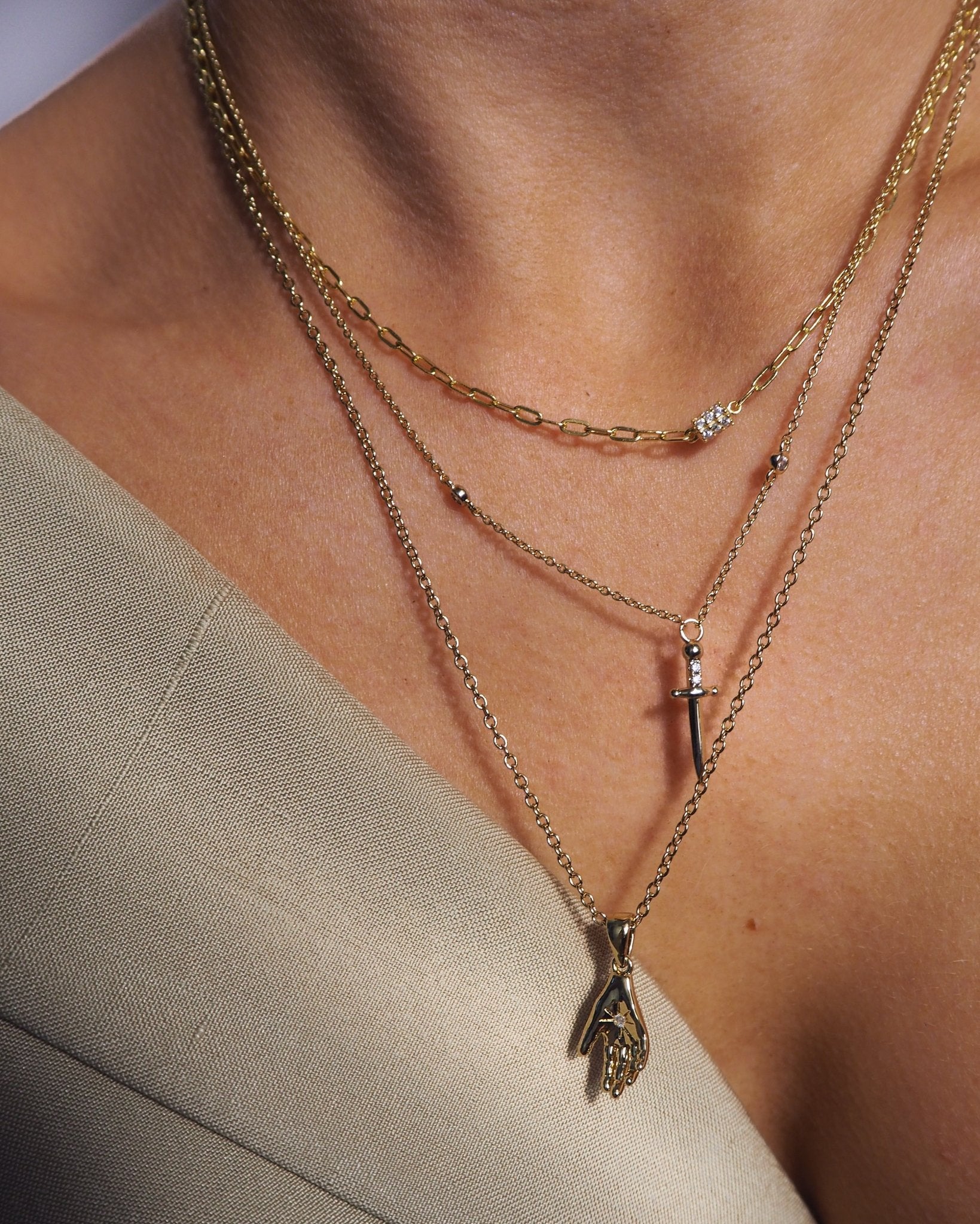Gina necklace - five and two jewelry
