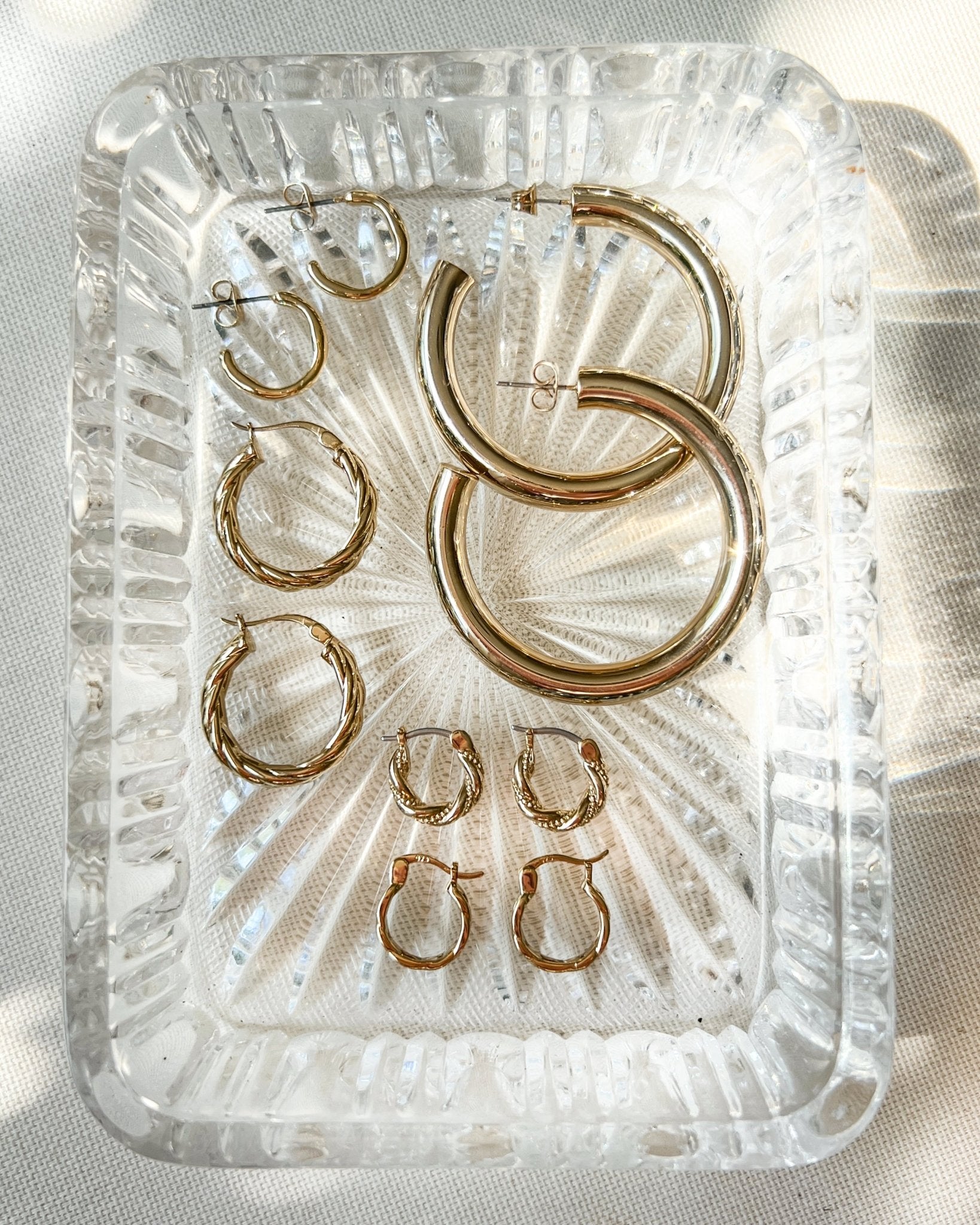 Jill hoop earrings - five and two jewelry