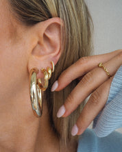 Jill hoop earrings - five and two jewelry