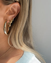 Jill hoop earrings - five and two jewelry