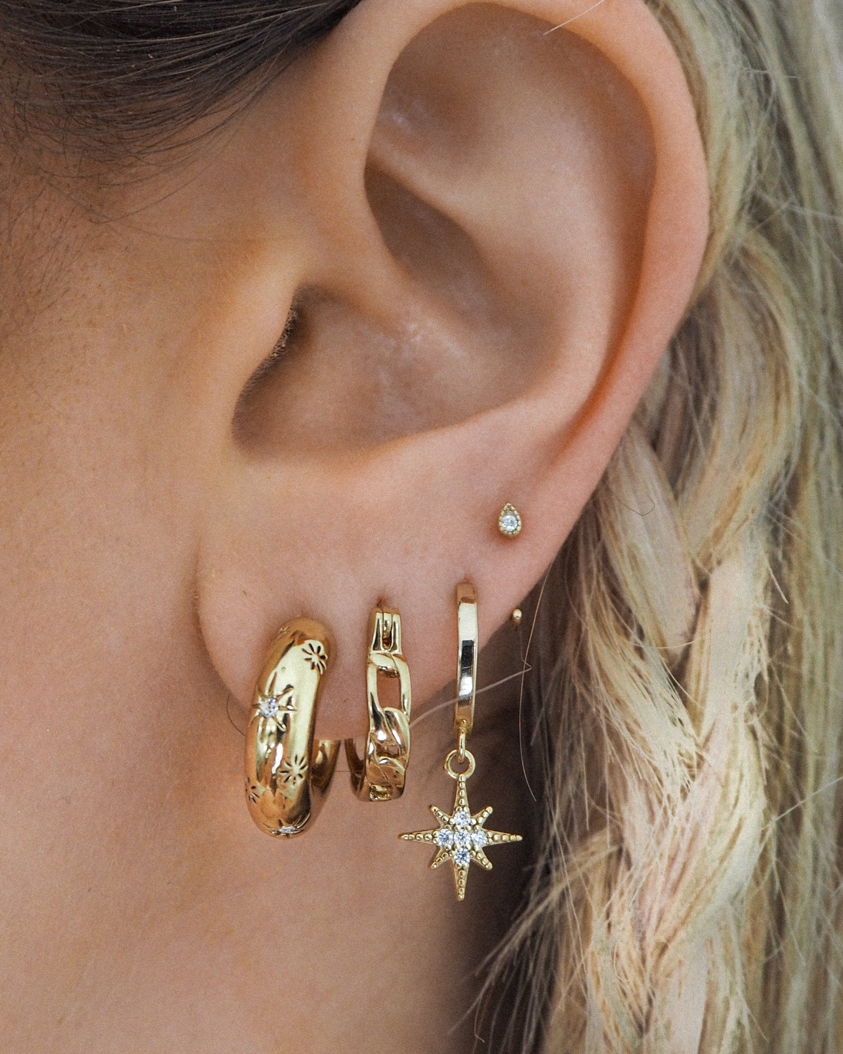 Melina earrings - five and two jewelry