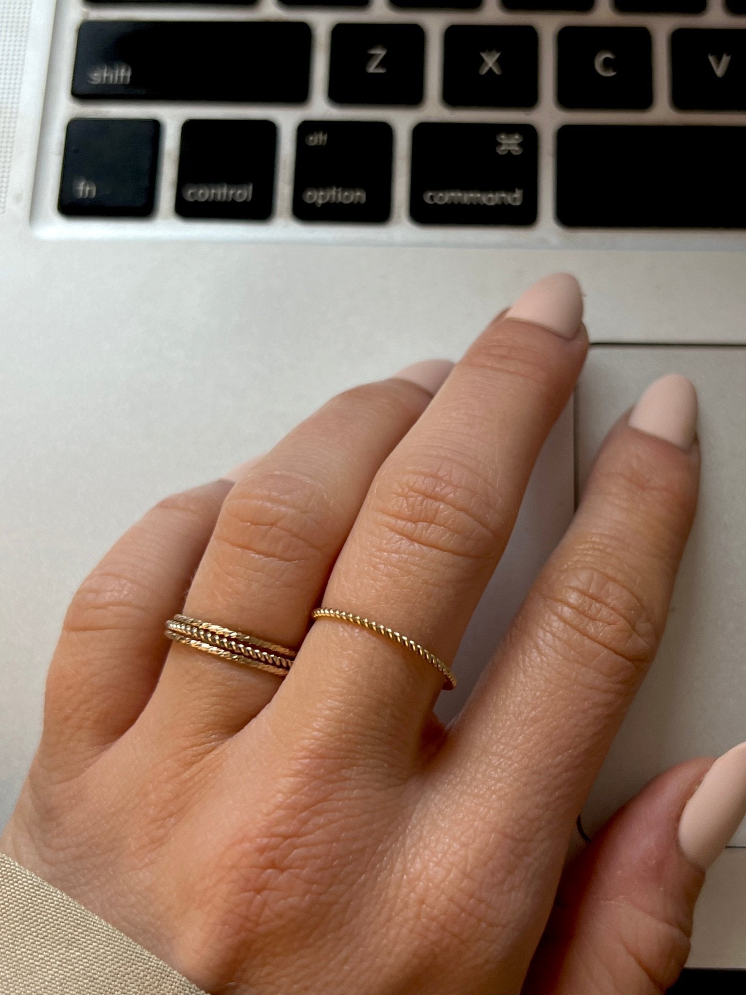 Primrose ring - five and two jewelry