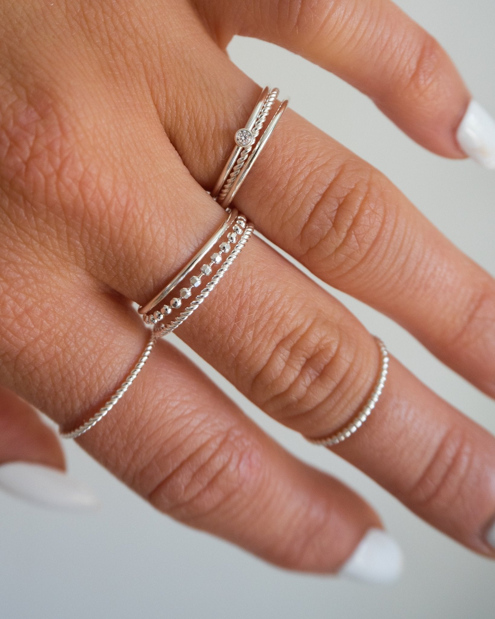 Primrose ring - five and two jewelry