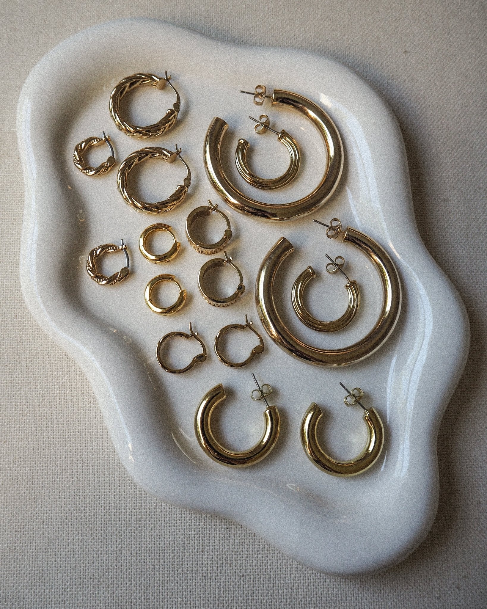 Row earrings - five and two jewelry