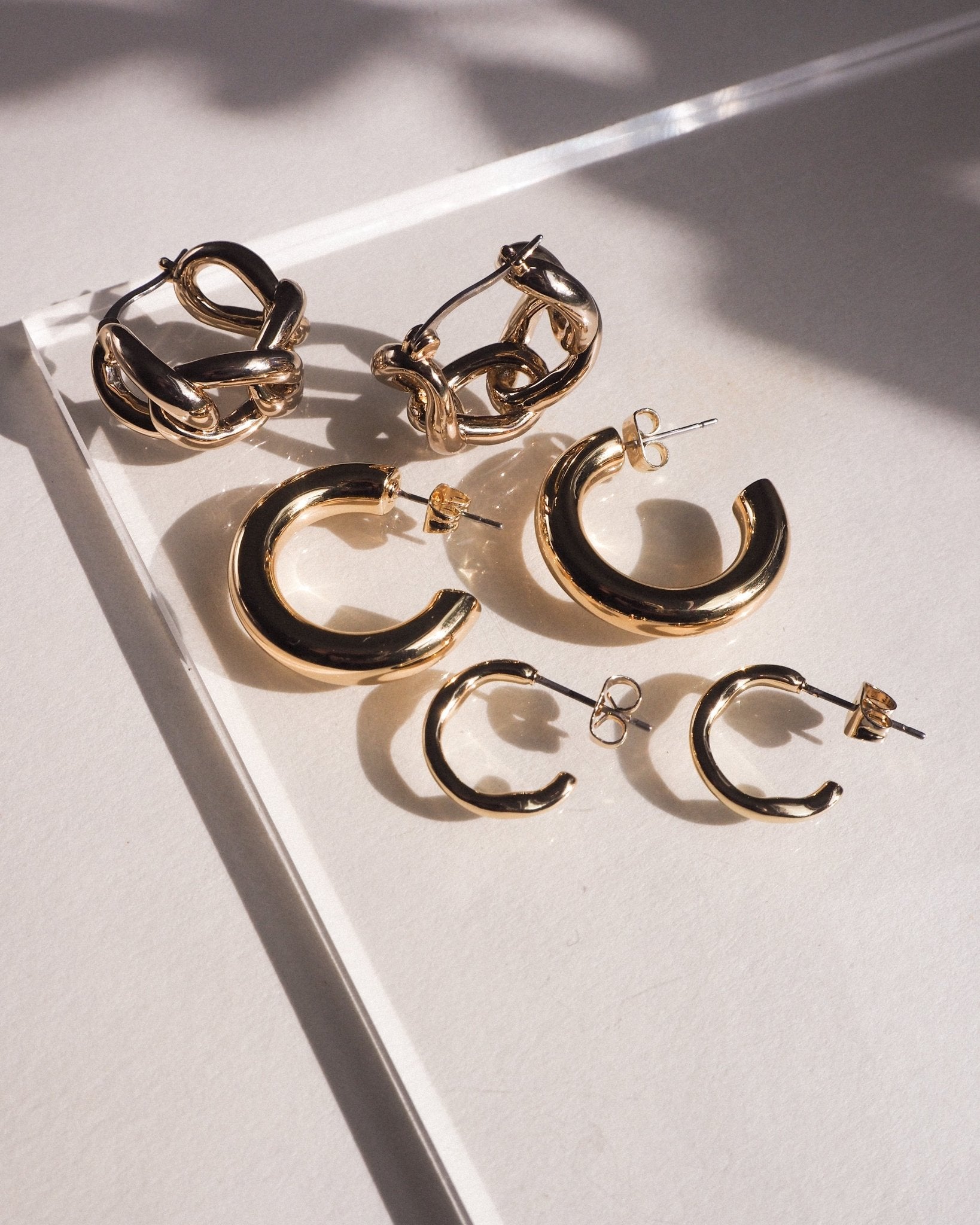 Row earrings - five and two jewelry