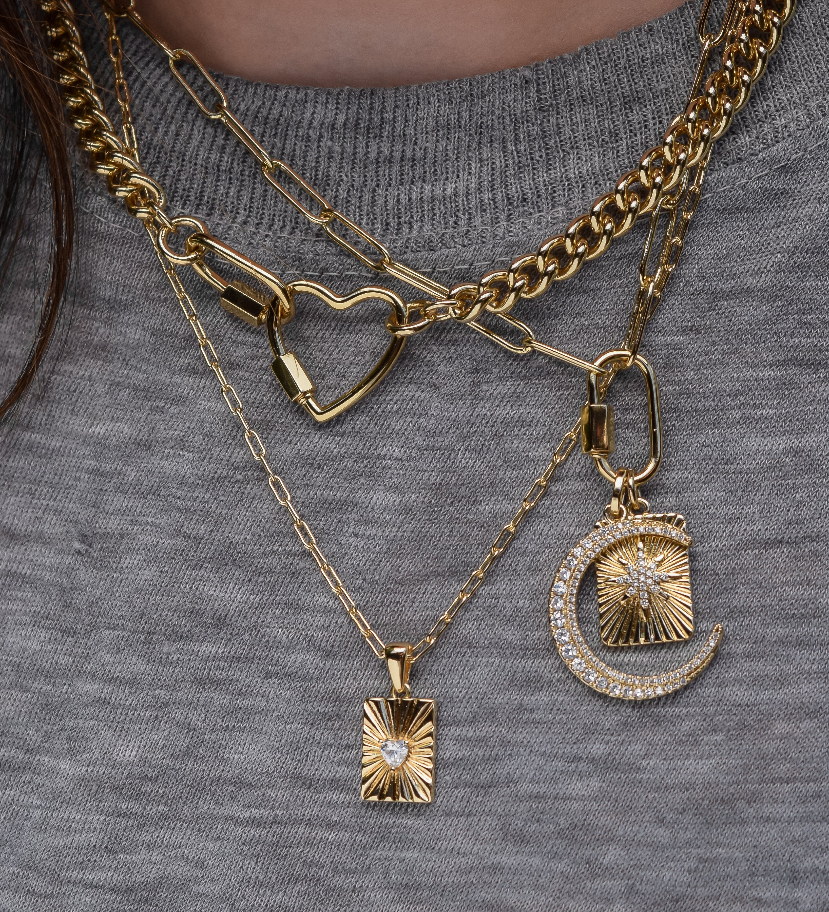 Charm Necklaces - five and two jewelry