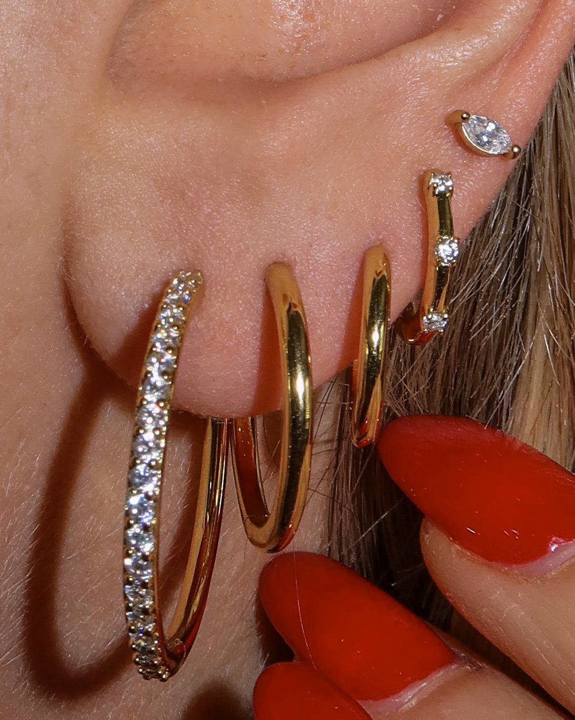 Amanda earrings - five and two jewelry