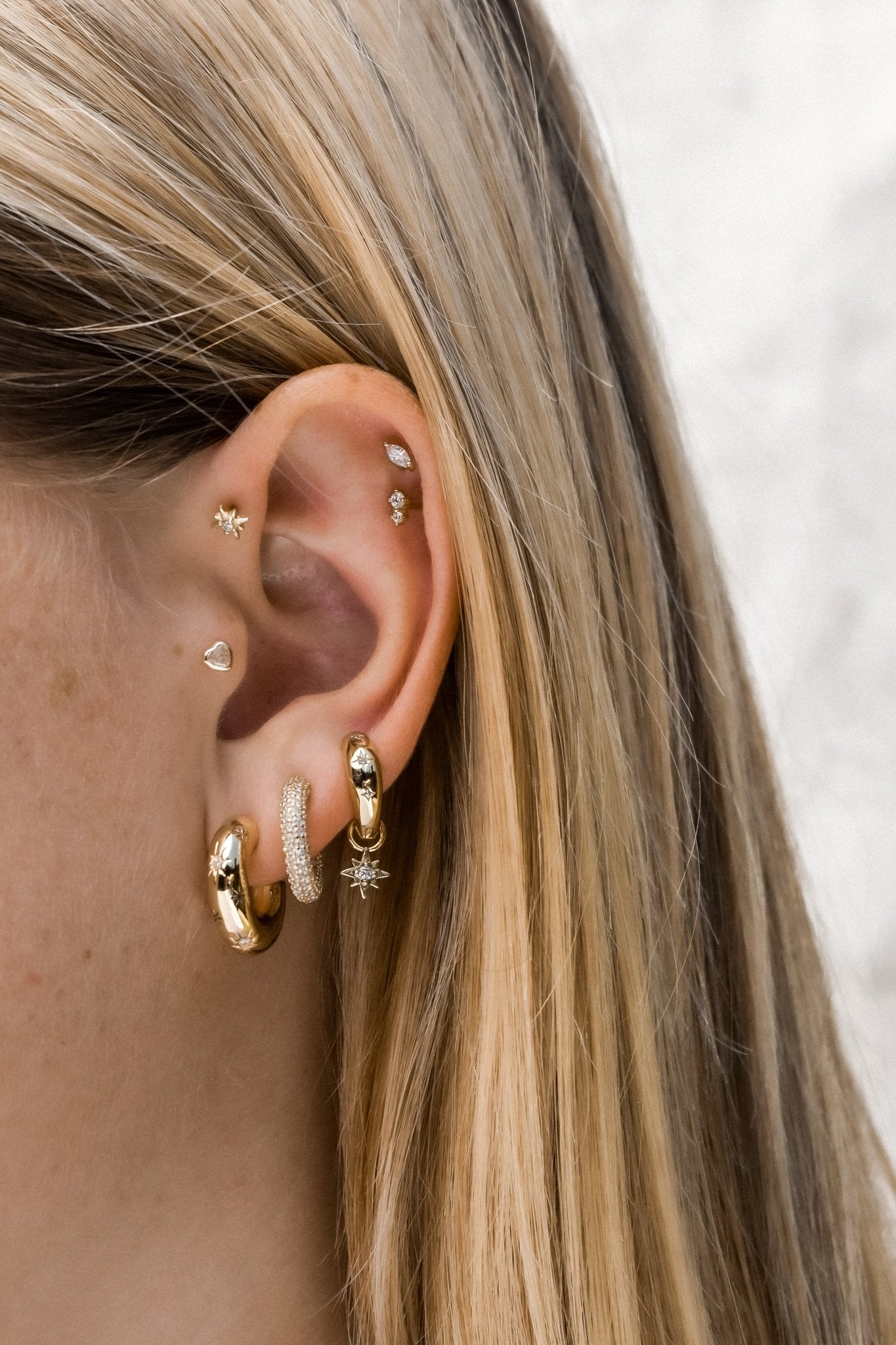 Arya earrings - five and two jewelry