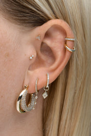 Leo earrings - five and two jewelry