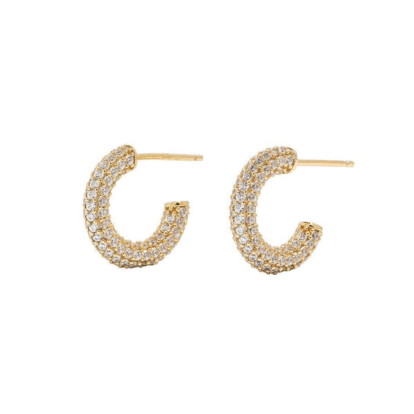 Petit Gold Splash Earring Disco Heart - Single