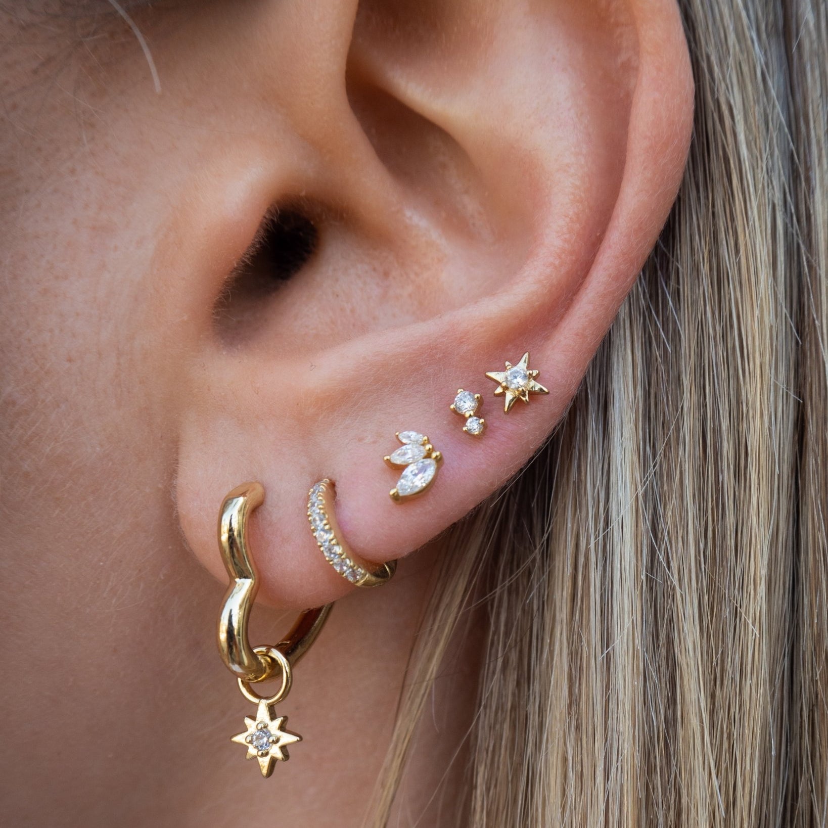 Emmy earrings - five and two jewelry