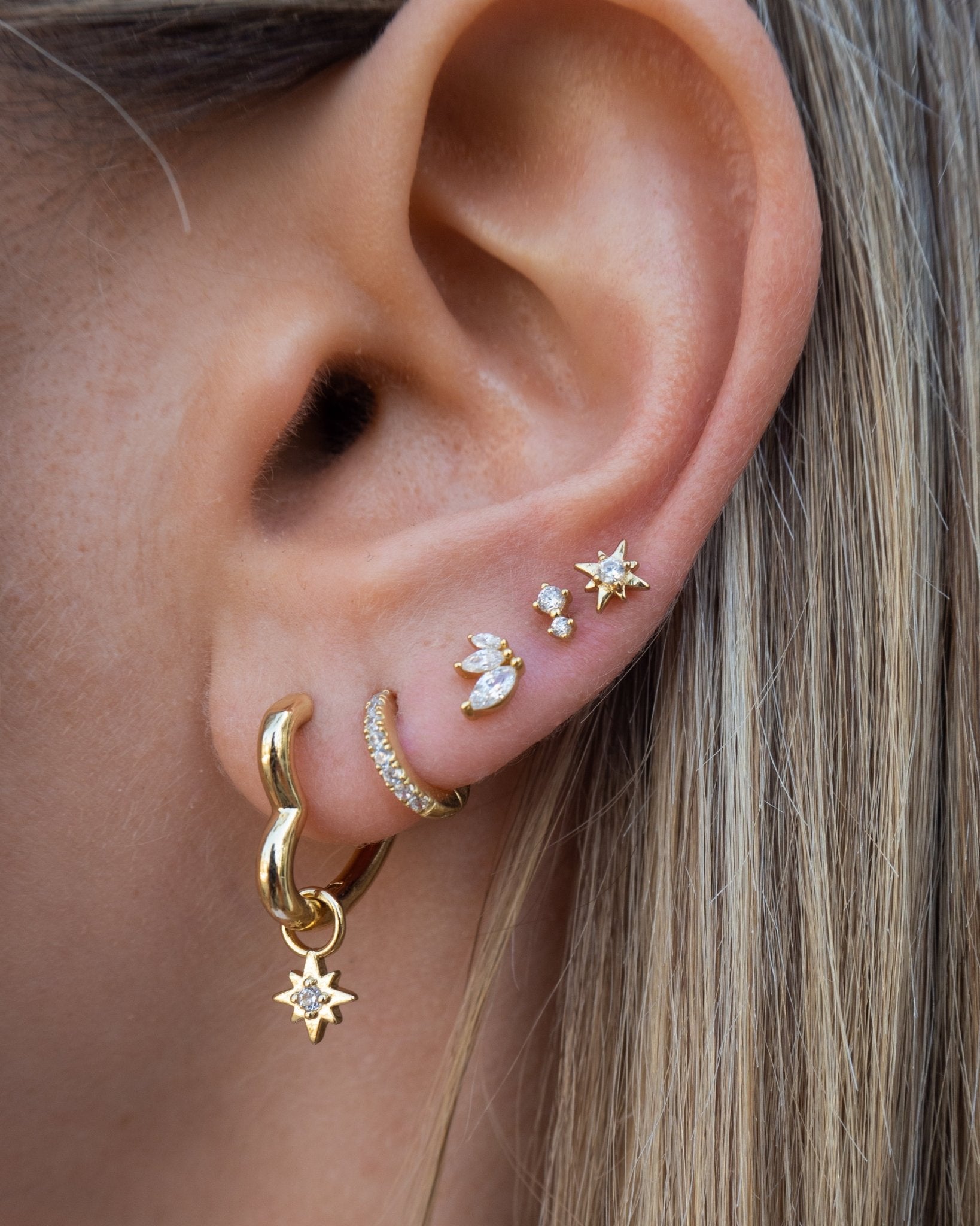 Emmy earrings - five and two jewelry
