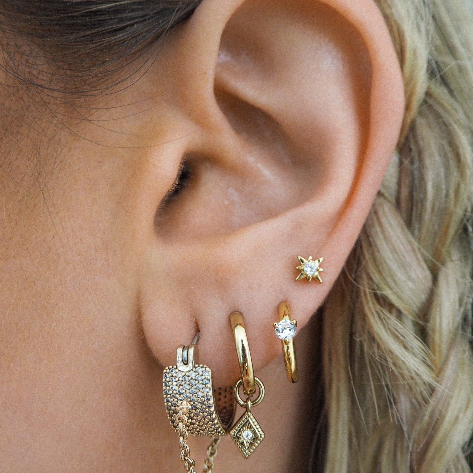 Monroe earrings - five and two jewelry